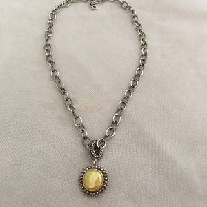 Carolyn Pollack Reversible Pendant Necklace 925